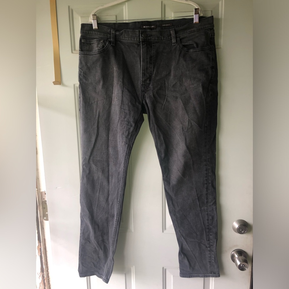 Michael Kors black Parker slim fit jeans size 38